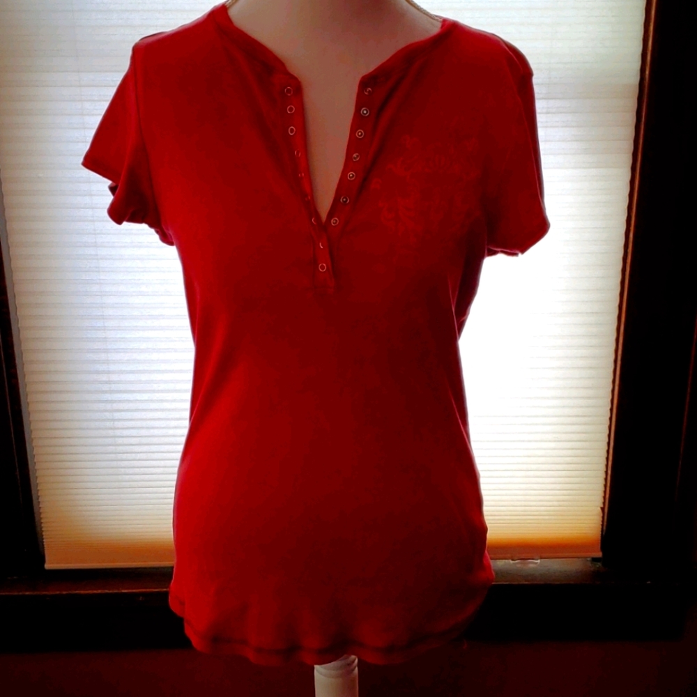 APT. 9 Red Button Down Shirt